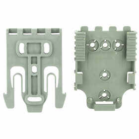 Quick Locking System Kit features a mounting plate and locking device in OD green nylon